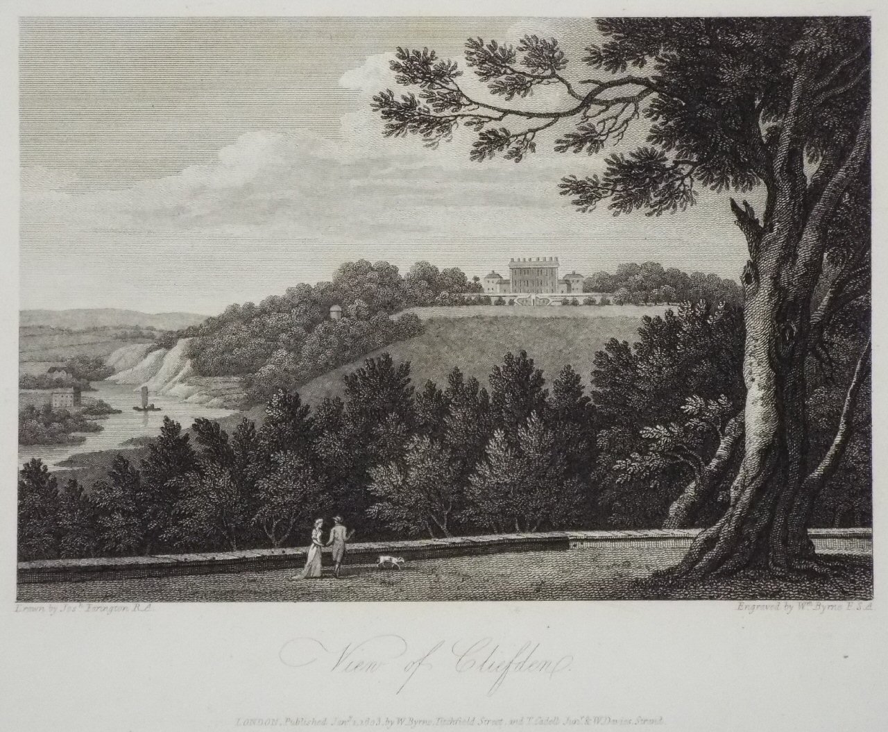 Print - View of Cliefden - Byrne